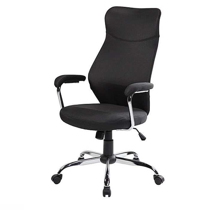 Scaun directorial ergonomic SL Q319, suport lombar, mecanism de balans, tapiterie stofa, inaltime reglabila, negru [2]