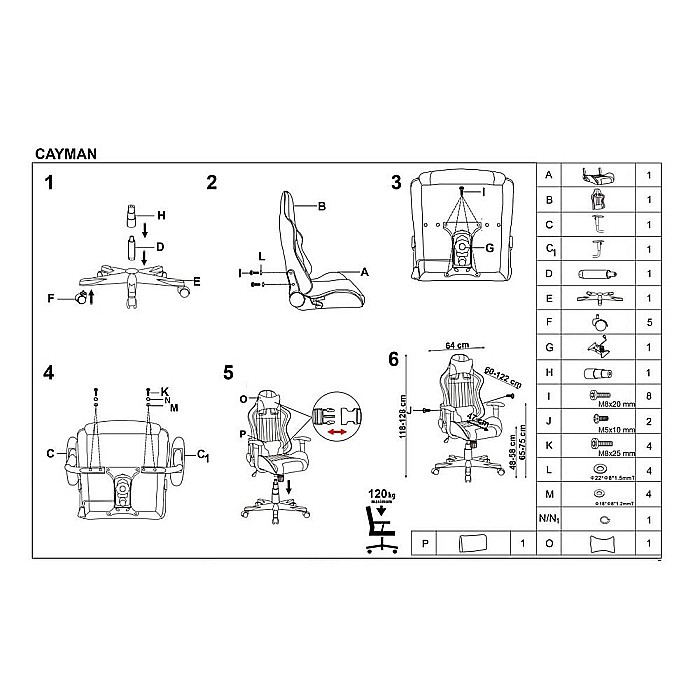 Scaun directorial gaming HM Cayman, mecanism de balans, suport lombar, perne reglabile, cadru polipropilena, 120 kg, gri/turcoaz [10]