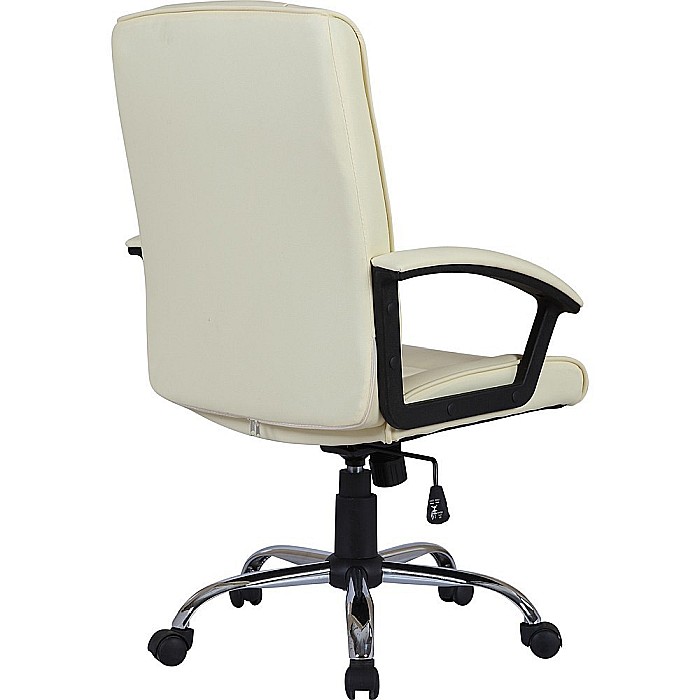 Scaun directorial GN02, ergonomic, cadru cromat, inaltime ajustabila, balans, 100 kg, bej [3]