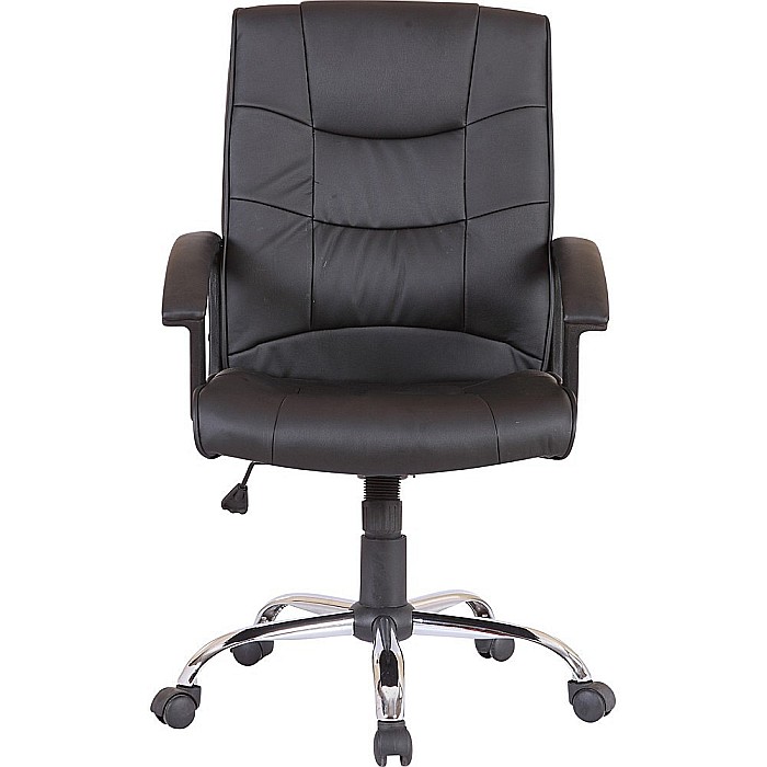 Scaun directorial GN02, ergonomic, cadru cromat, inaltime ajustabila, balans, 100 kg, negru [2]