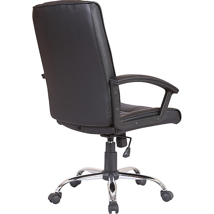 Scaun directorial GN02, ergonomic, cadru cromat, inaltime ajustabila, balans, 100 kg, negru [4]