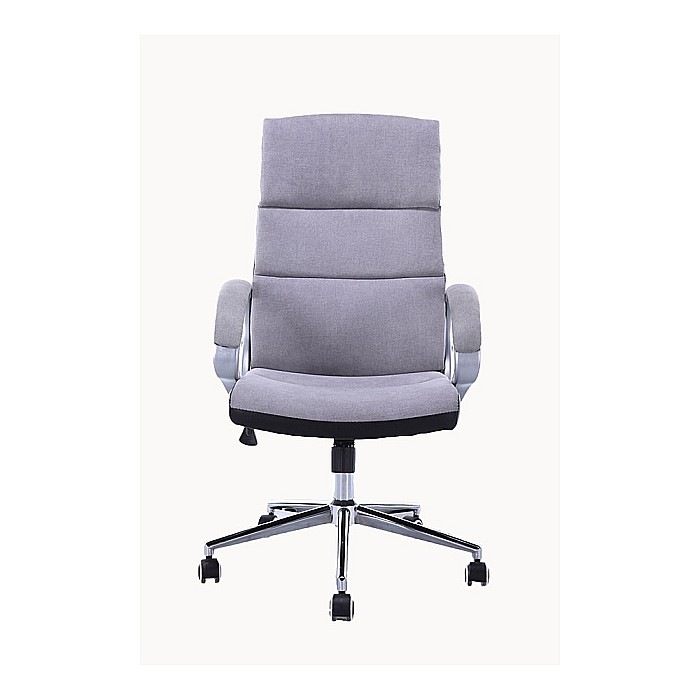 Scaun directorial GN109, textil/piele ecologica, inaltime ajustabila, mecanism balans, 100 kg, gri/negru [2]