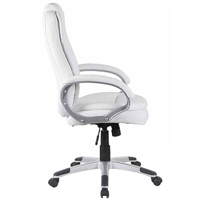 Scaun directorial GN27, piele ecologica, polipropilena, mecanism balans, 95 kg, maro [1]