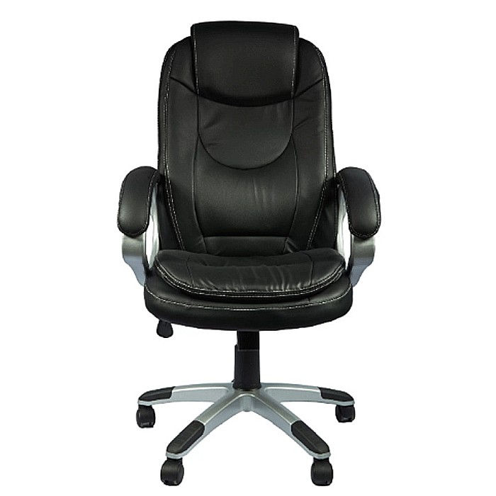 Scaun directorial GN27, piele ecologica, polipropilena, mecanism balans, 95 kg, maro [2]