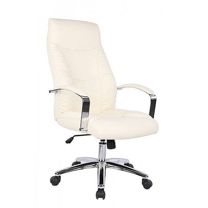 Scaun directorial GN62, piele ecologica, baza cromata, balans, inaltime ajustabila, rotativ, 120 kg [1]