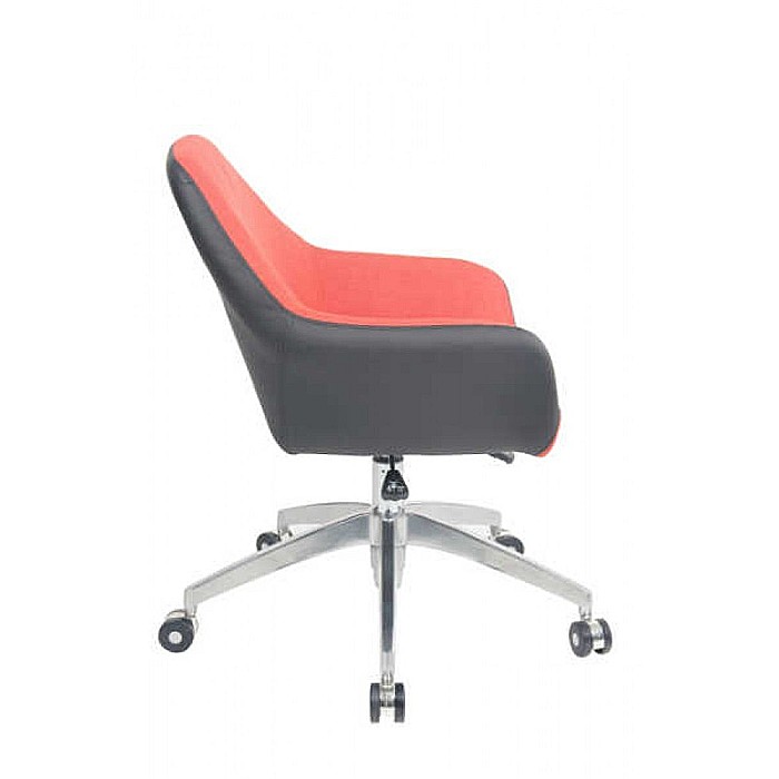 Scaun directorial GN63, piele ecologica/stofa, rotativ, baza metalica, inaltime reglabila, 100 kg [2]