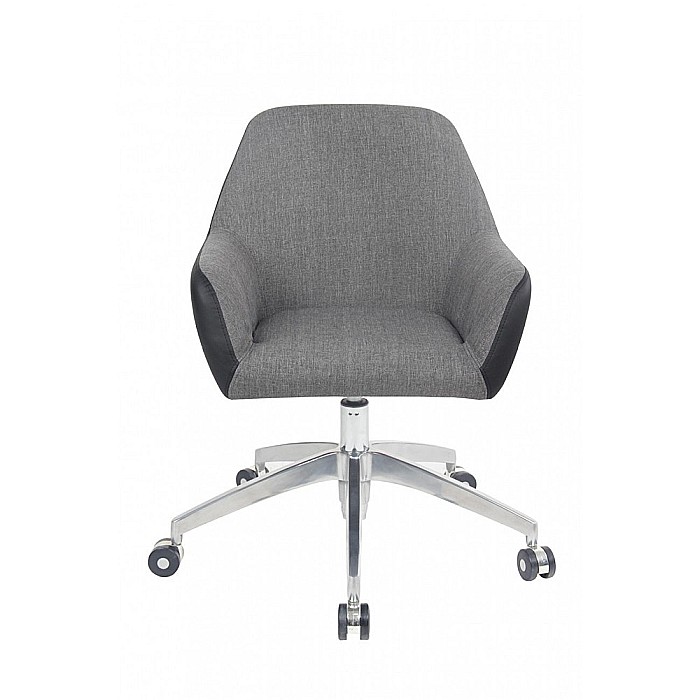 Scaun directorial GN63, piele ecologica/stofa, rotativ, baza metalica, inaltime reglabila, 100 kg [3]