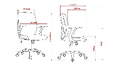 Scaun directorial GN71, stofa, mecanism de balans, rotativ, baza metal vopsit, 100 kg [6]