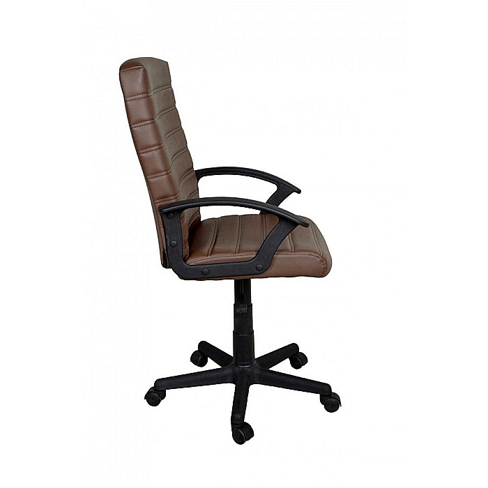 Scaun directorial GN72, piele ecologica, inaltime reglabila, 100 kg, maro [3]