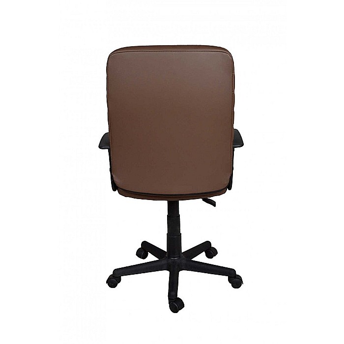 Scaun directorial GN72, piele ecologica, inaltime reglabila, 100 kg, maro [4]