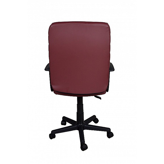 Scaun directorial GN72, piele ecologica, inaltime reglabila, 100 kg, bordo [3]