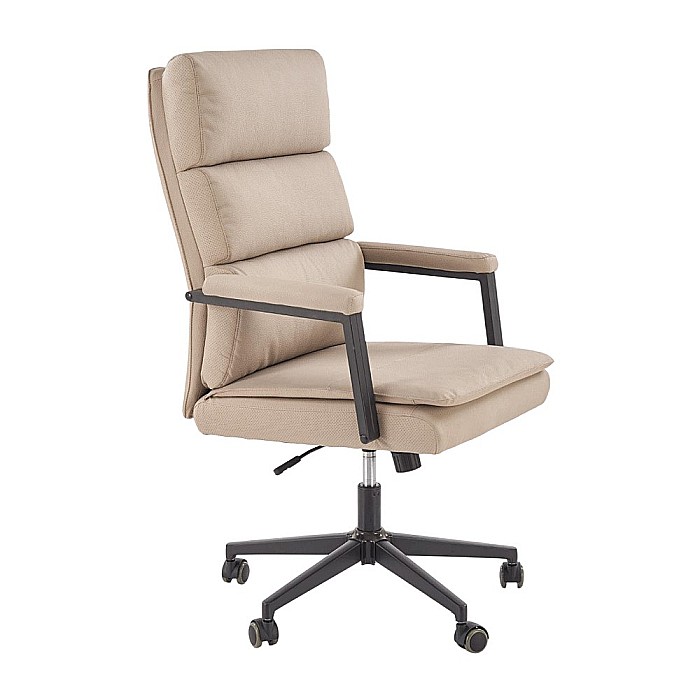 Scaun directorial HM Adriano 2, piele ecologica, inaltime reglabila, mecanism de balansare, 100 kg, bej [1]
