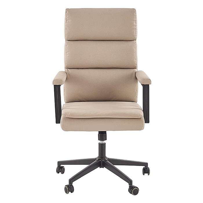 Scaun directorial HM Adriano 2, piele ecologica, inaltime reglabila, mecanism de balansare, 100 kg, bej [2]