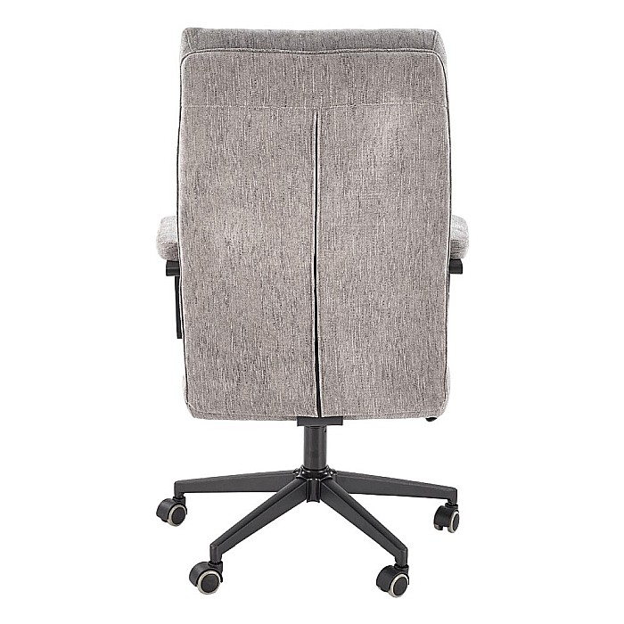 Scaun directorial HM Adriano, stofa, inaltime reglabila, mecanism de balansare, perne duble, 100 kg, gri [9]