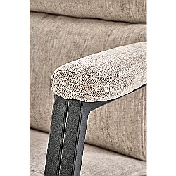 Scaun directorial HM Adriano, stofa, inaltime reglabila, mecanism de balansare, 100 kg, bej [10]
