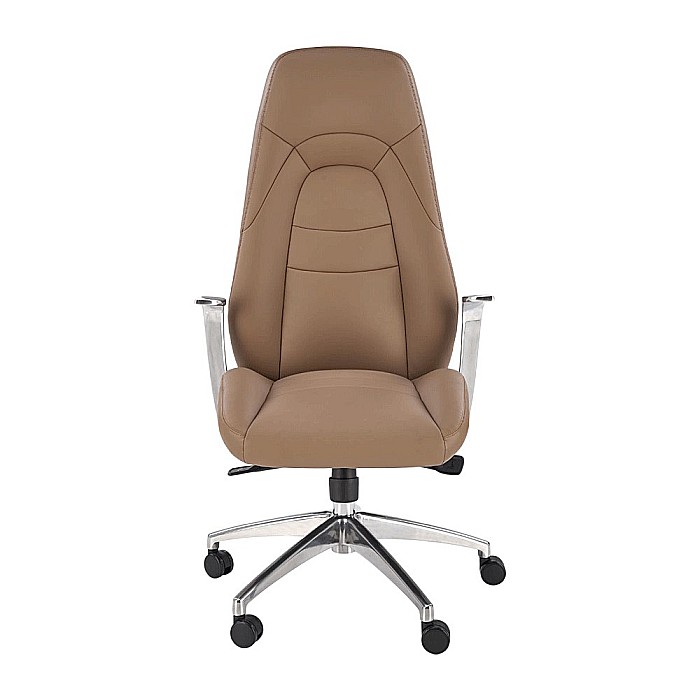 Scaun directorial HM Darwin, piele ecologica, confortabil, mecanism multiblock, 100 kg, capuccino [5]
