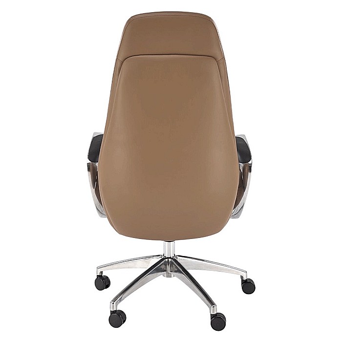 Scaun directorial HM Darwin, piele ecologica, confortabil, mecanism multiblock, 100 kg, capuccino [6]