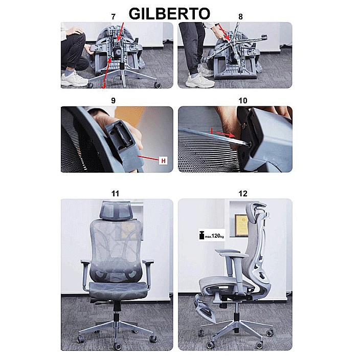 Scaun directorial HM Gilberto negru [11]