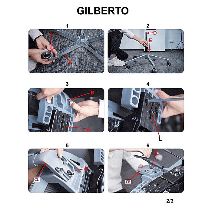 Scaun directorial HM Gilberto negru [10]