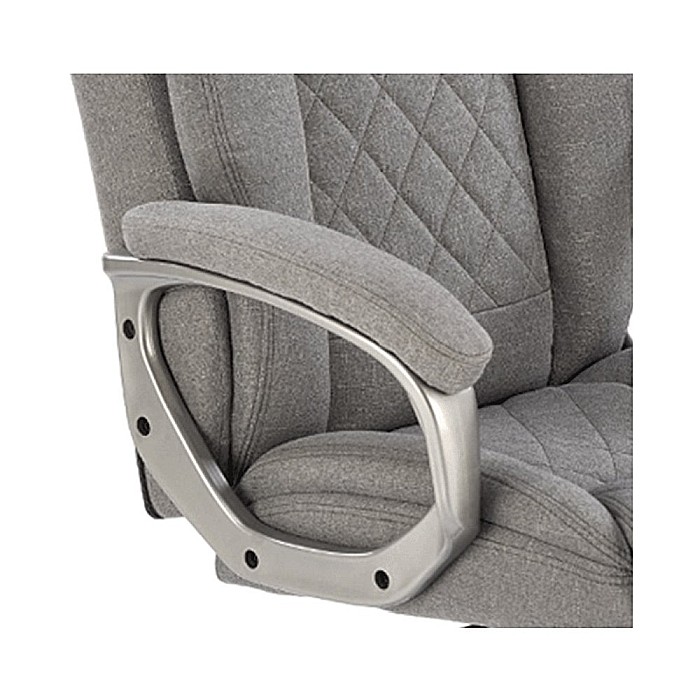 Scaun directorial HM Helder 2, stofa, cadru metalic cromat, mecanism de balansare, 100 kg, gri [4]