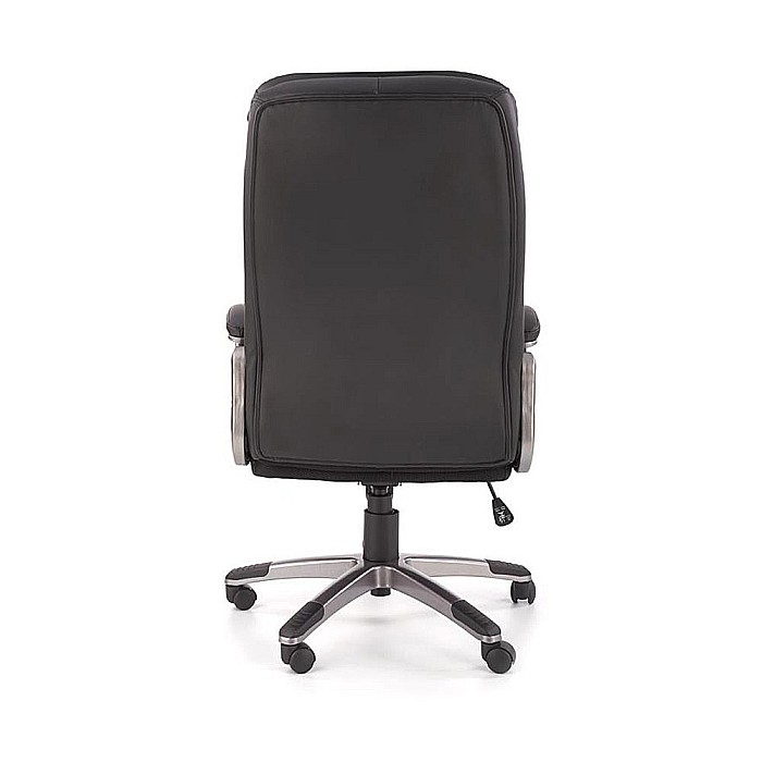 Scaun directorial Hm Preston, Robust, Piele ecologica, Inaltime reglabila, Mecanism balans, 100 Kg, Negru [6]