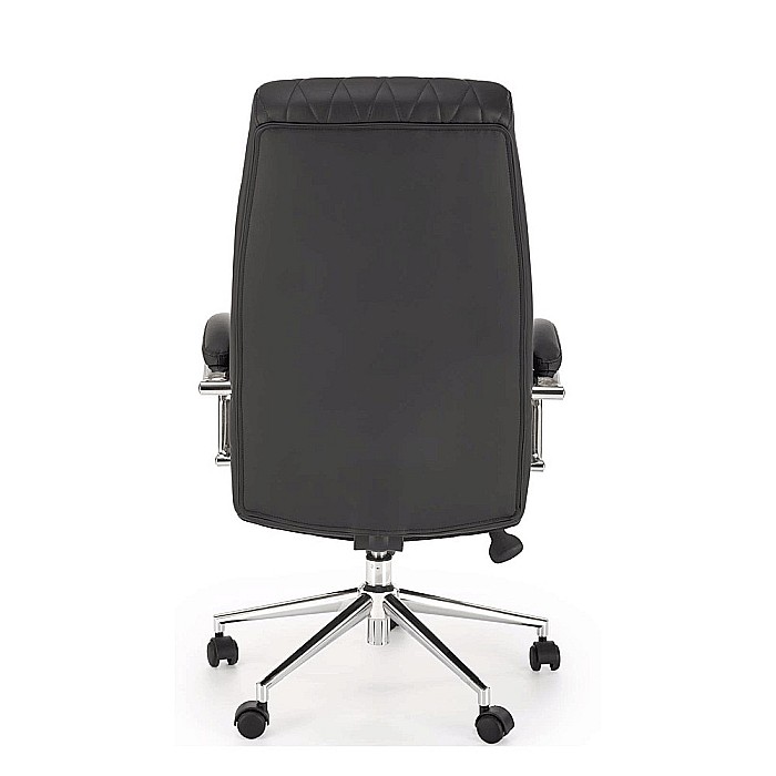 Scaun directorial HM Romano, piele ecologica, mecanism de balansare, negru [9]