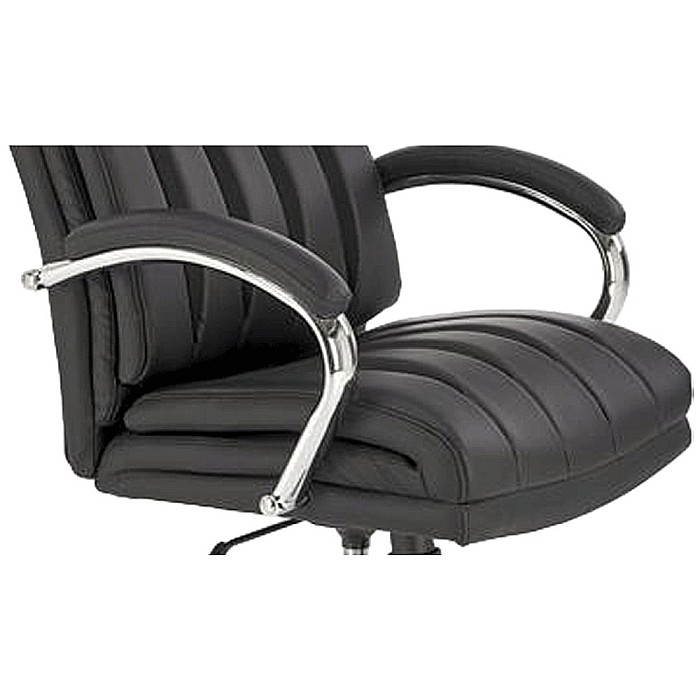 Scaun directorial HM Romano, piele ecologica, mecanism de balansare, negru [3]