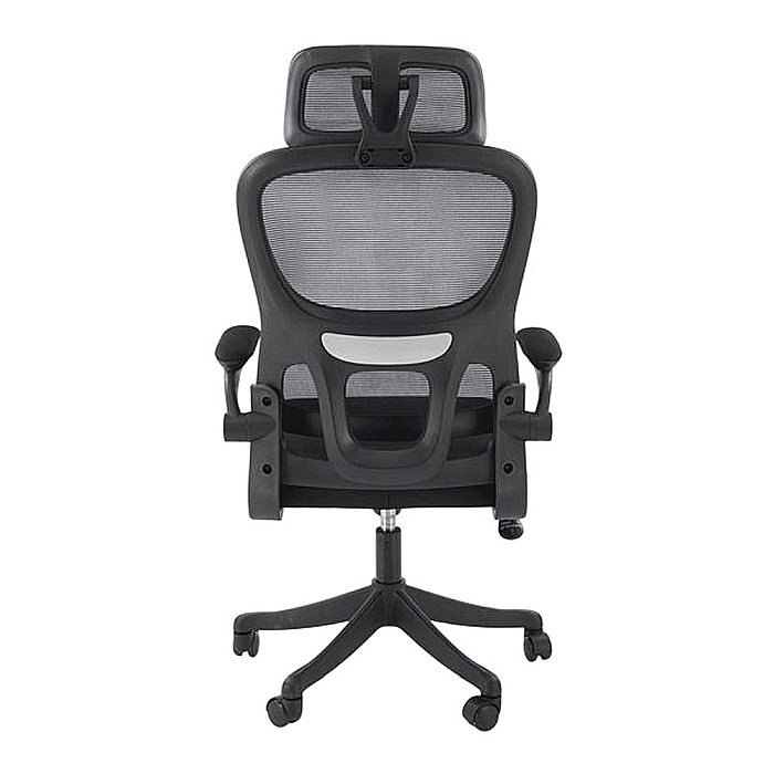 Scaun directorial HM Soren, mesh, mecanism balans, cotiere ajustabile, suport lombar, 100 kg, negru [3]