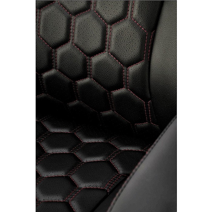 Scaun directorial HM Thomas, piele ecologica, mecanism de balansare, cadru polipropilena, 100 kg, negru [7]