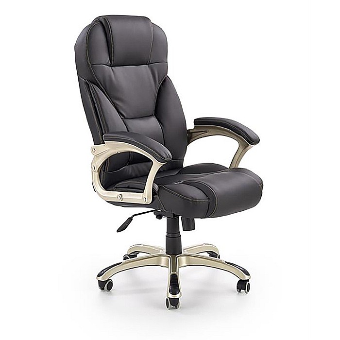 Scaun directorial MH Dante, Cadru Polipropilena, Piele ecologica, Inaltime ajustabila, Mecanism balansare, 136 kg, 119x67x52 cm, Bej [1]