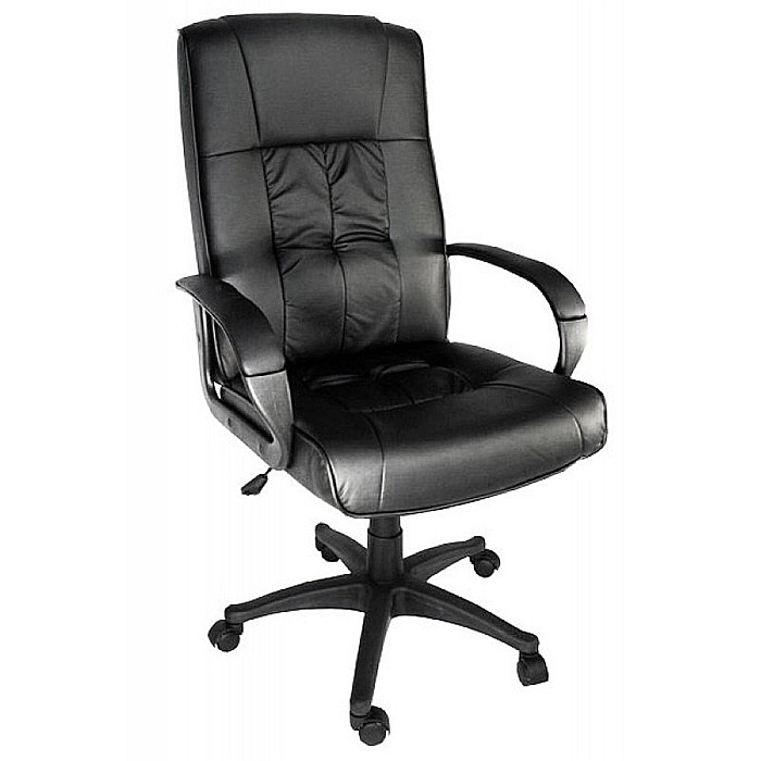 Scaun directorial OFF 023, mecanism multiblock, piele ecologica, baza polipropilena, 100 kg [1]