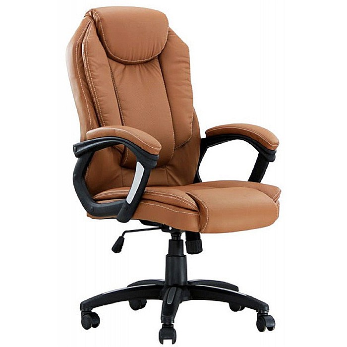 Scaun directorial OFF 356, piele ecologica perforata, inaltime ajustabila, mecanism de balans, robust, 110 kg [1]