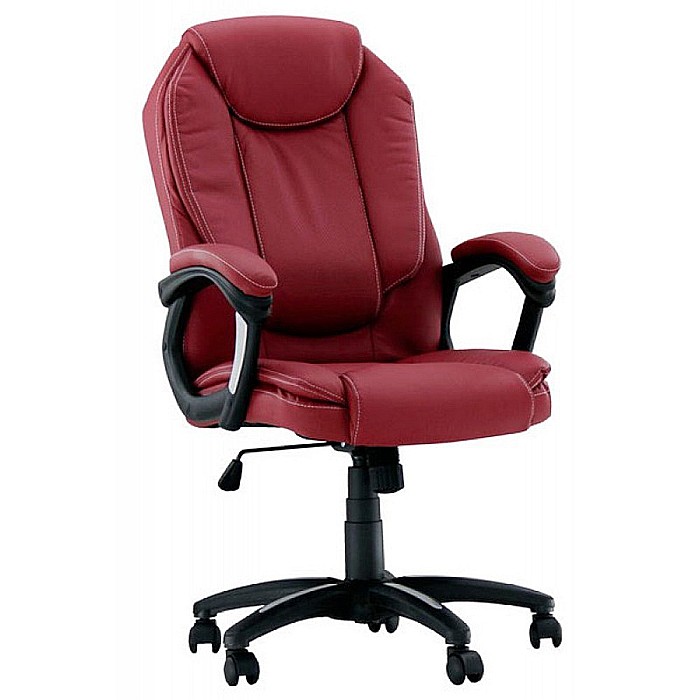 Scaun directorial OFF 356, piele ecologica perforata, inaltime ajustabila, mecanism de balans, robust, 110 kg [1]