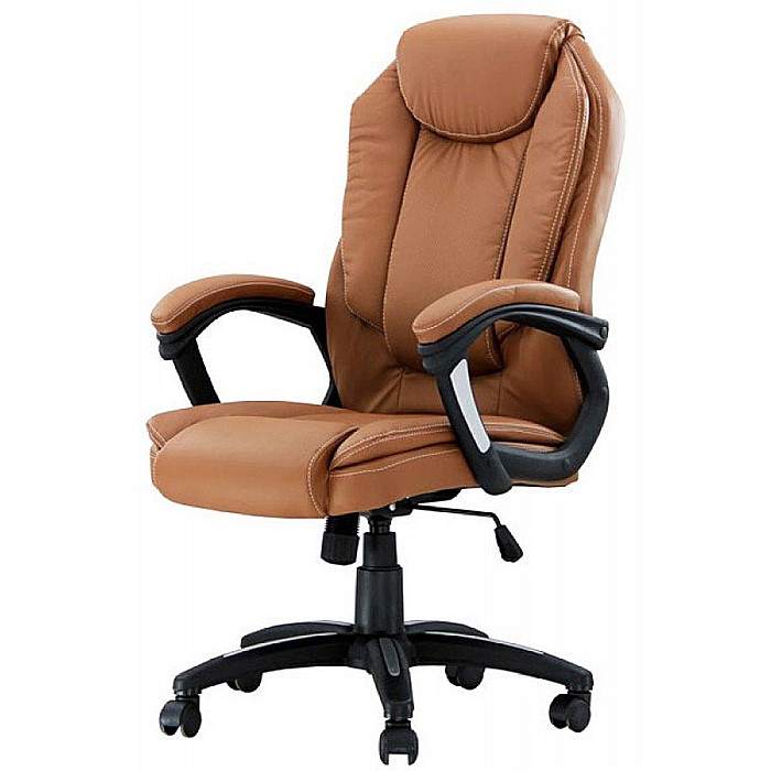 Scaun directorial OFF 356, piele ecologica perforata, inaltime ajustabila, mecanism de balans, robust, 110 kg [3]
