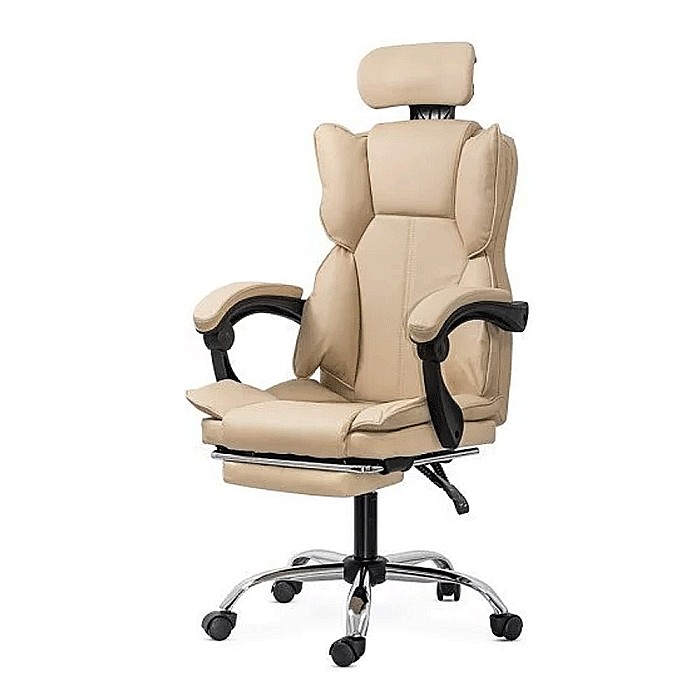 Scaun directorial OFF 4151, piele ecologica, mecanism de balansare, suport pentru picioare, 130 kg [1]