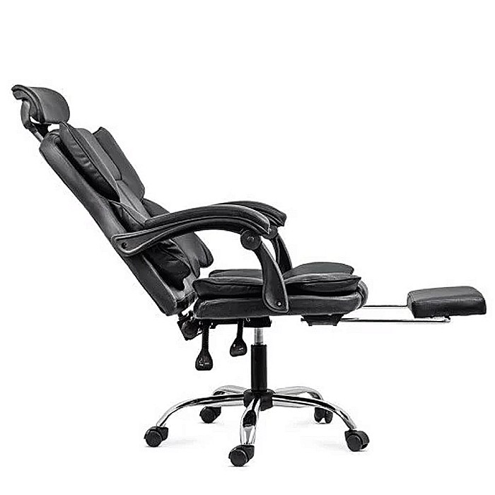 Scaun directorial OFF 4151, piele ecologica, mecanism de balansare, suport pentru picioare, 130 kg [5]