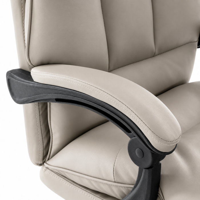 Scaun directorial OFF 417, piele ecologica, suport picioare, perne duble, 120 kg [4]