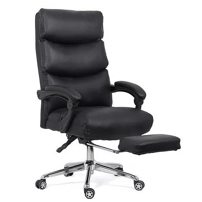 Scaun directorial OFF 422, perne duble, piele ecologica, suport picioare retractabil, mecanism a-sincron, 120 kg [2]