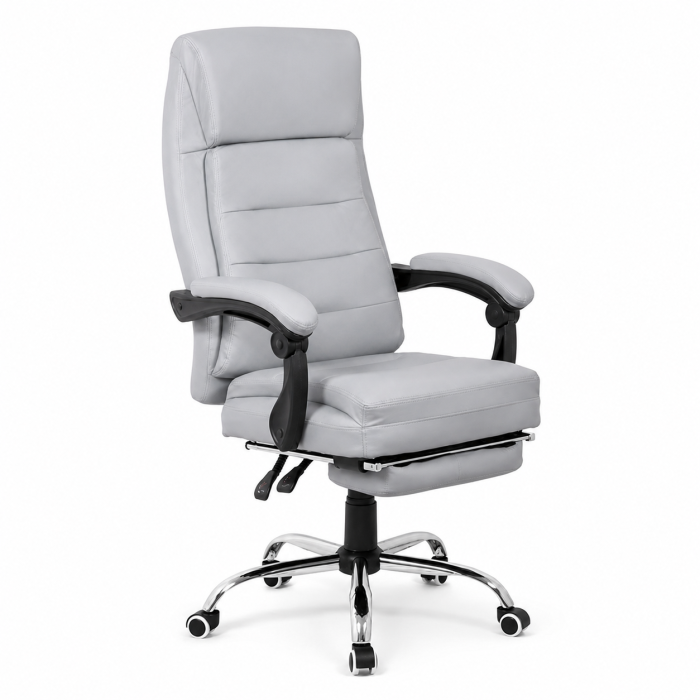 Scaun directorial OFF 425, piele ecologica, suport picioare, a-sincron, 120 kg [4]