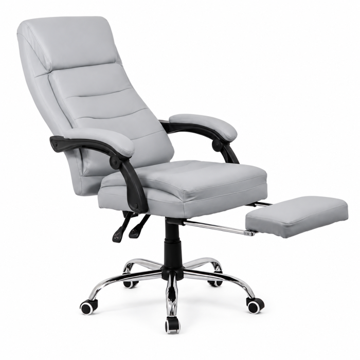 Scaun directorial OFF 425, piele ecologica, suport picioare, a-sincron, 120 kg [2]