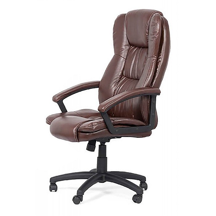 Scaun directorial OFF 510, mecanism de balans, piele ecologica, pivotant, inaltime reglabila, roti gumate, 100 kg [8]