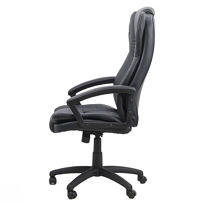Scaun directorial OFF 510, mecanism de balans, piele ecologica, pivotant, inaltime reglabila, roti gumate, 100 kg [6]