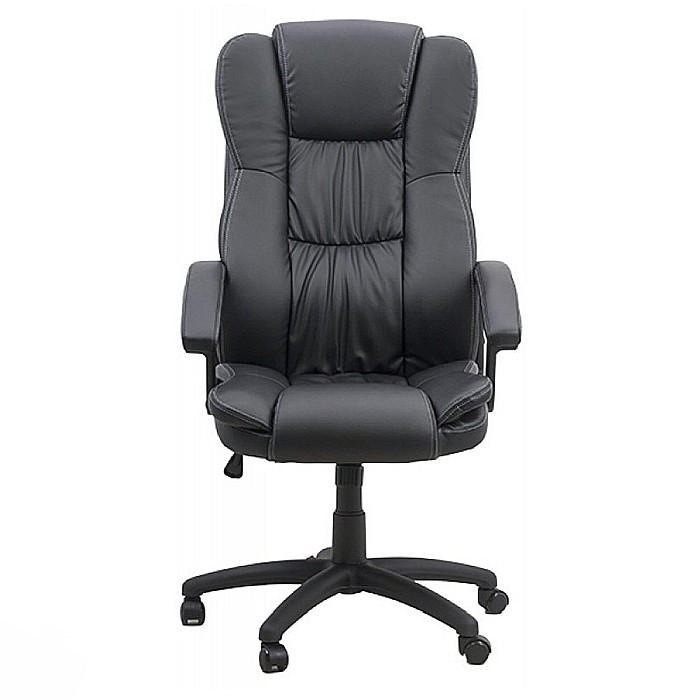 Scaun directorial OFF 510, mecanism de balans, piele ecologica, pivotant, inaltime reglabila, roti gumate, 100 kg [3]