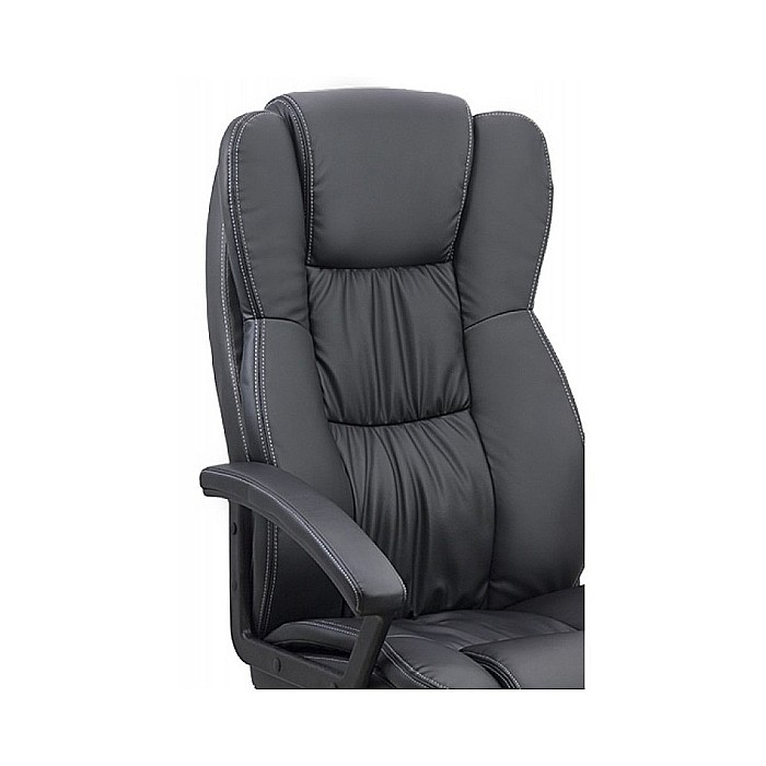Scaun directorial OFF 510, mecanism de balans, piele ecologica, pivotant, inaltime reglabila, roti gumate, 100 kg [4]