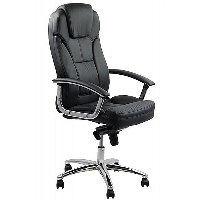 Scaun directorial OFF 5850, piele ecologica, mecanism de balans, reglabil pe inaltime, 120 kg [1]