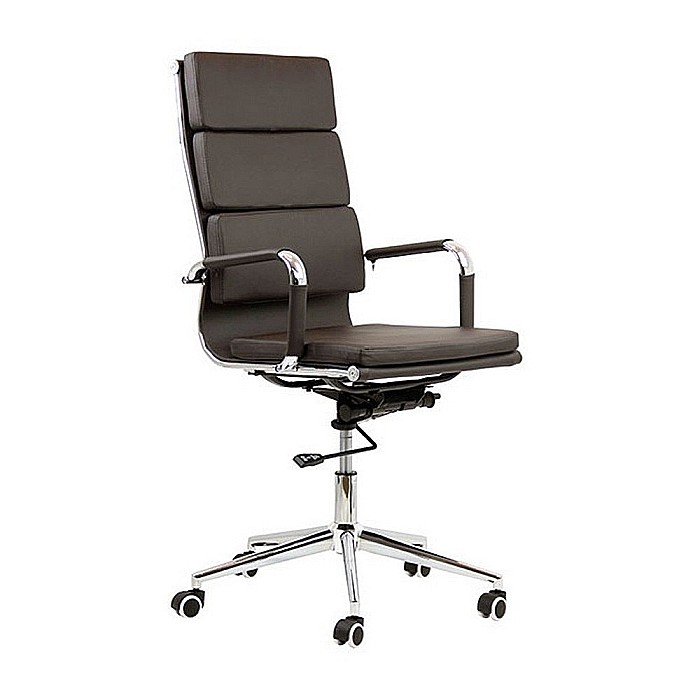 Scaun directorial OFF 808, piele ecologica, mecanism de balans, baza metalica, rotativ, inaltime ajustabila, 110 kg [1]