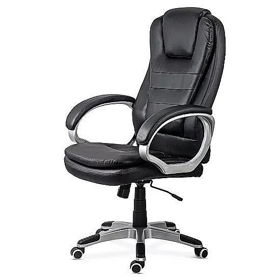 Scaun directorial OFF201S, piele ecologica, elegant, mecanism balans, 100 kg [5]