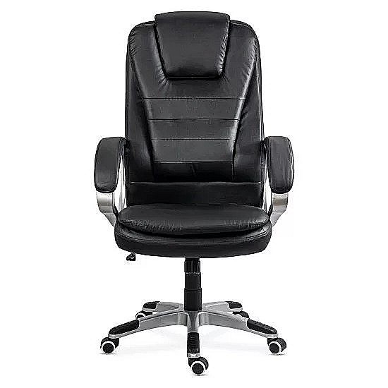 Scaun directorial OFF201S, piele ecologica, elegant, mecanism balans, 100 kg [2]
