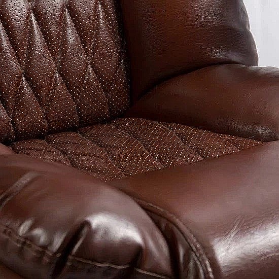 Scaun directorial OFF340, piele ecologica, mecanism balans, robust, rabatabil 180 grade, 150 kg [3]