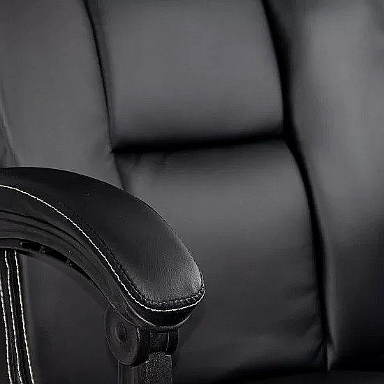 Scaun directorial OFF341, piele ecologica, mecanism balans, robust, rabatabil 170 grade, 150 kg [4]